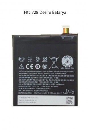 Htc Desire 728 Uyumlu Batarya Pil 2800 Mah