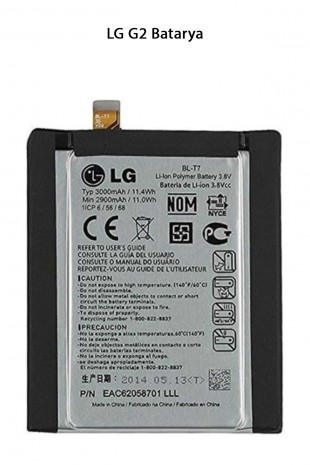 LG G2 Telefonlarla Uyumlu Batarya Pil 2900 mAh