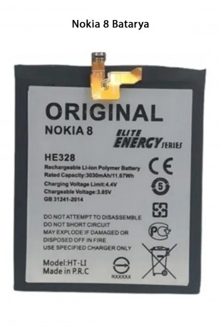 Nokia 8 Telefonlarla Uyumlu Batarya 3030 mAh