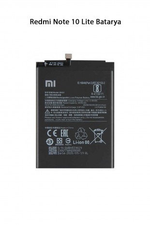 Redmi Note 10 Lite Telefonlarla Uyumlu Batarya 5020 mAh