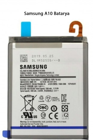 Samsung A10 Telefonlarla Uyumlu Batarya 3400 mAh