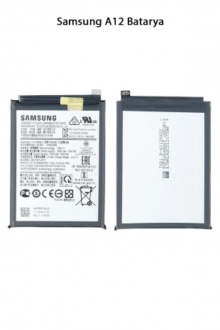 Samsung A12 Telefonlarla Uyumlu Batarya 5000 mAh