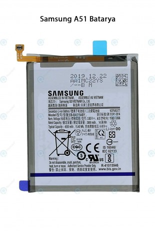 Samsung A51 Telefonlarla Uyumlu Batarya 4000 mAh
