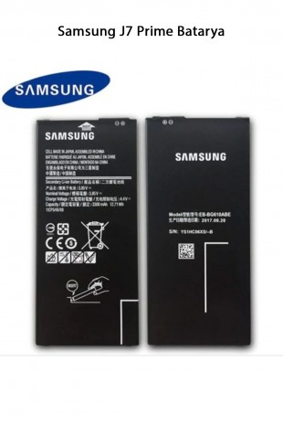 Samsung Galaxy J7 Prime Telefonlarla Uyumlu Batarya 3300 mAh