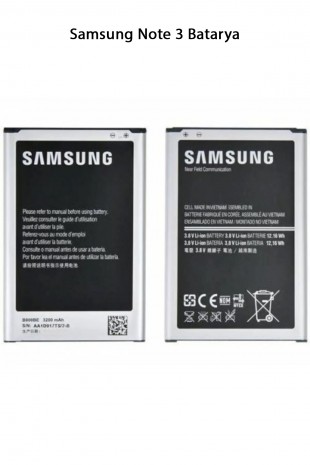 Samsung Note 3 Telefonlarla Uyumlu Batarya 3200 mAh