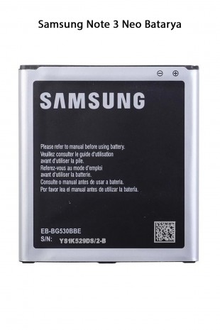 Samsung Note 3 Neo Telefonlarla Uyumlu Batarya 3100 mAh