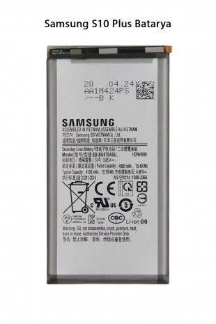 Samsung S10 Plus Telefonlarla Uyumlu Batarya 4100 mAh