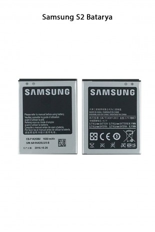 Samsung S2 Telefonlarla Uyumlu Batarya 1650 mAh