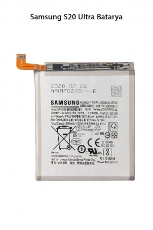 Samsung S20 Ultra Telefonlarla Uyumlu Batarya 5000 mAh