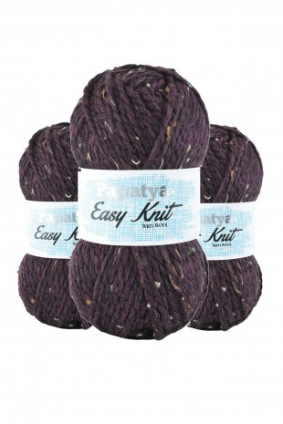 3 Adet Easy Knit Tweed Hırka Şapka Atkı İpi Yünü 150 Gr. 85 Mt. C4580