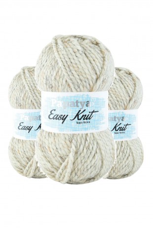 3 Adet Easy Knit Tweed Hırka Şapka Atkı İpi Yünü 150 Gr. 85 Mt. J9210