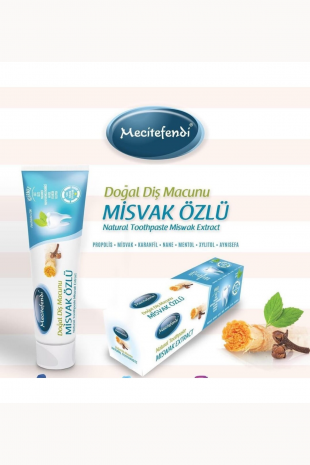 Misvak Özlü Doğal Diş Macunu Florürsüz 75 ml