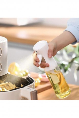 Zeytinyağı Limon Cam Sprey Şişesi Cam Yağ Püskürtücü Yağdanlık Airfryer Tasarruf 200 ml