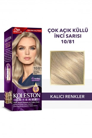 Koleston Intense Saç Boyası 10/81 Çok Açık Küllü İnci Sarısı - Salon Kalitesi