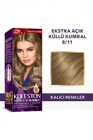 Koleston Intense Saç Boyası 8/11 Ekstra Açık Küllü Kumral - Salon Kalitesi