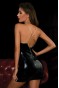 Kadın Fantezi Deri Kostüm Harness Erotik Kıyafet D21005 Siyah