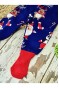3 Adet Noel Baba Temalı Kendinden Çoraplı Bebek Pantolon Yılbaşı Çocuk Alt Giyim