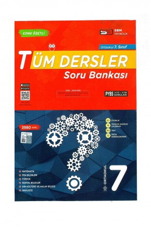 Sbm Yayınları Tüm Dersler Soru Bankası 7. Sınıf