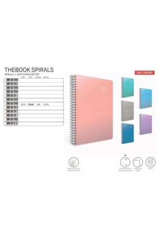 Gıpta Thebook Spirals Sp.sert Kapak Defter 17X24 100 Yaprak Çizgili