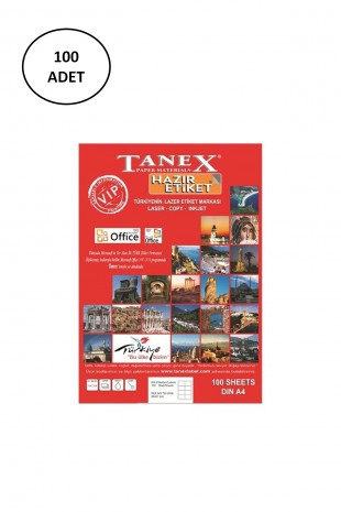 Tanex Tw-2096 Lazer Etiket 43X8.5 Mm 100 Lü