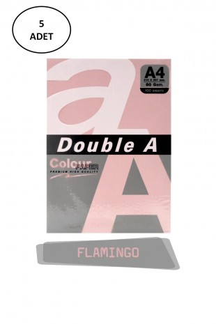 Double A Renkli Fotokopi Kağıdı 5x100 Lü A4 80 Gr Flamingo