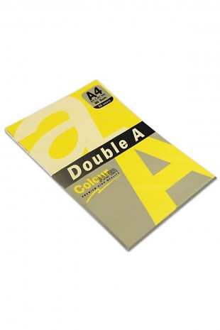 Double A Renkli Fotokopi Kağıdı 25 Lİ A4 80 GR Limon