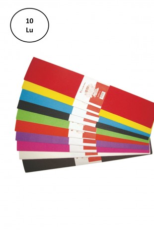 Ticon Krafon Kağıdı 10 Renk Karışık Paket 10'lu