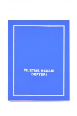 Gülpaş İşletme Defteri Gelir Gider Plastik Kapak 40 Yaprak