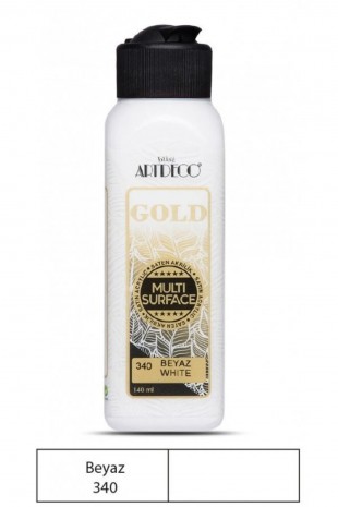 Artdeco Gold Multi Surface Akrilik Boya Beyaz 140 ml 340