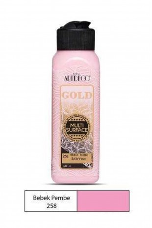 Artdeco Gold Akrilik Boya 140Ml Bebek Pembe 258