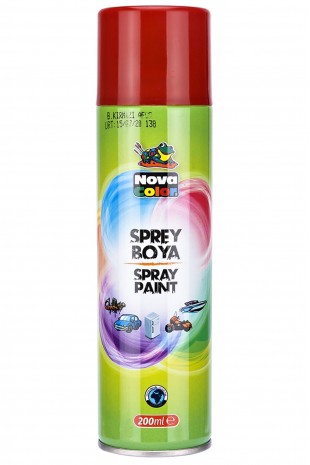 Nova Color Sprey Boya 200 Ml Kırmızı