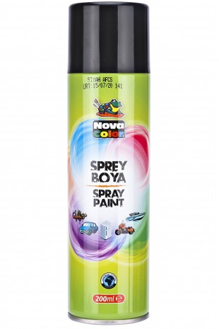 Nova Color Sprey Boya 200 Ml Siyah