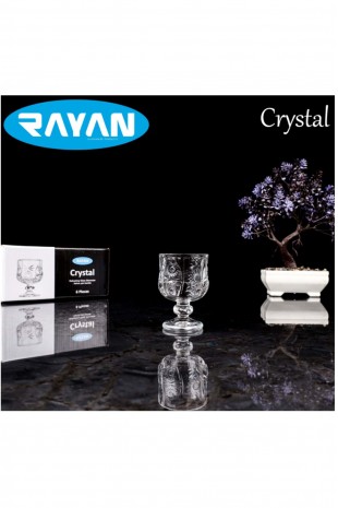 Rayan Crystal 6'lı Kahve Yanı Bardak