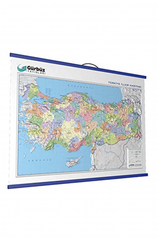 Kabartma Türkiye Siyası Haritası 70x100