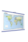 Kabartma Dünya Siyasi Haritası Bölgeler 70x100