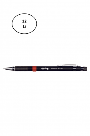 Rotring Visumax Versatil Kalem Siyah 0.5 MM 12'li