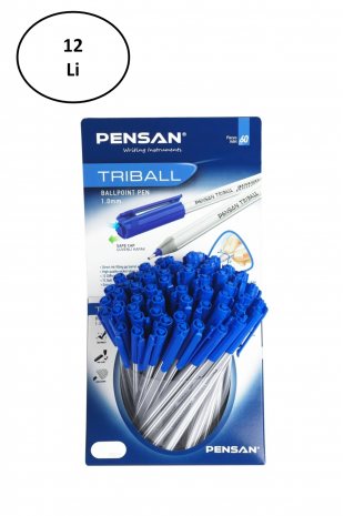 Pensan Triball Tükenmez Kalem Mavi 60 Lı