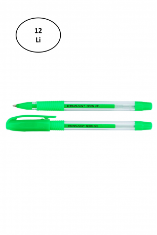 Pensan Neon Jel Kalem Yeşil 1 Mm 12'li