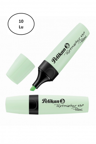 Pelikan 490 Pastel Fosforlu İşaretleme Kalemi Yeşil 10'lu