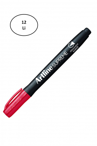 Artline Supreme Permament Markör 1.0 Mm Kırmızı 12'li