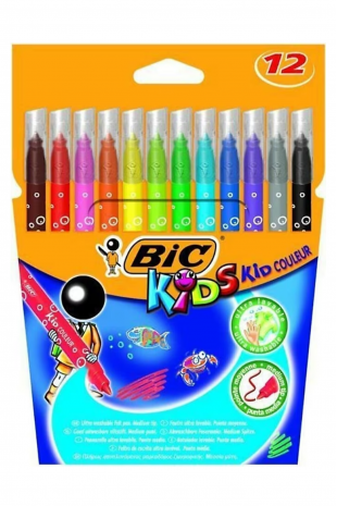 Bic Kid Couleur 12 Renk Keçeli Boya Kalemi