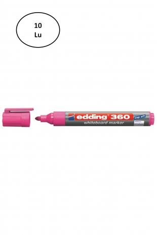 Edding Beyaz Tahta Kalemi Pembe (E-360) ED36009 10'lu