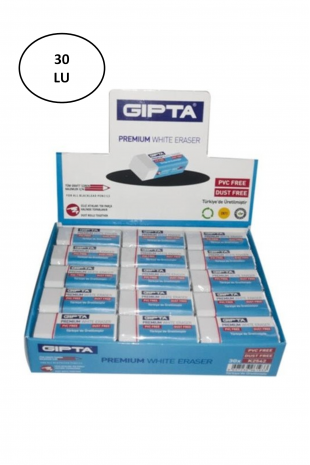 Gıpta Silgi Premium Pvc-Dust Free Beyaz (30 Lu Paket)