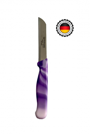 Meyve Bıçağı Doğrama Bıçağı ve Düz soyacak Ebruli Mor Bıçak 1 Adet Royaleks-SLG10