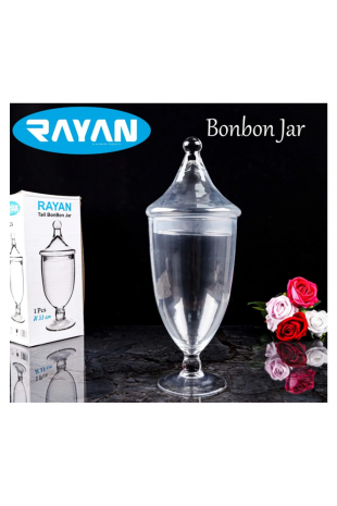 Bonbon Jar Tall Ayaklı Fanus Şekerlik 33 Cm. Royaleks-81190