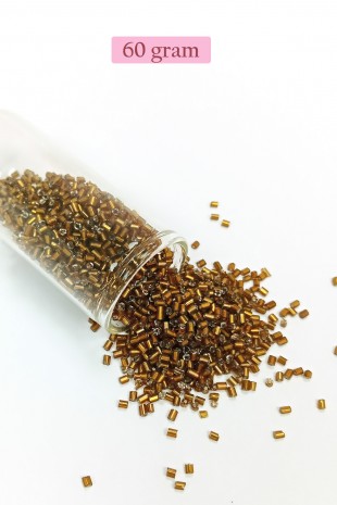 Kesme Cam Boncuk 2mm - 60 Gram - Koyu Kahverengi - BNC372