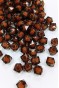 Küp Boncuk İçten Boncuklu Bileklik Çanta Boncuğu 10 mm 50 gr Kahverengi - BNC455