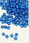 Yuvarlak Boncuk İçten Boncuklu Bileklik Çanta Boncuğu 8 mm 50 gr Mavi - BNC468