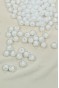 Yuvarlak Boncuk İçten Boncuklu Bileklik Çanta Boncuğu 8 mm 50 gr Beyaz - BNC470