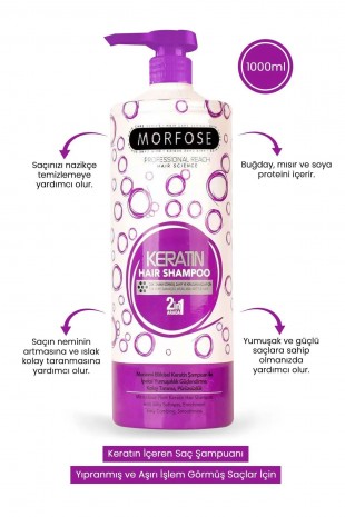 Keratin Şampuan 1000 ML - Besleyici Koruyucu Etki